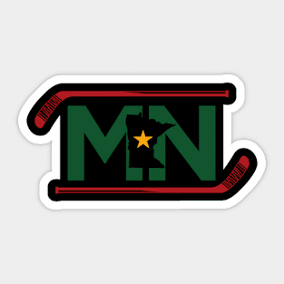 Mn The State Of Hockey T Sticker